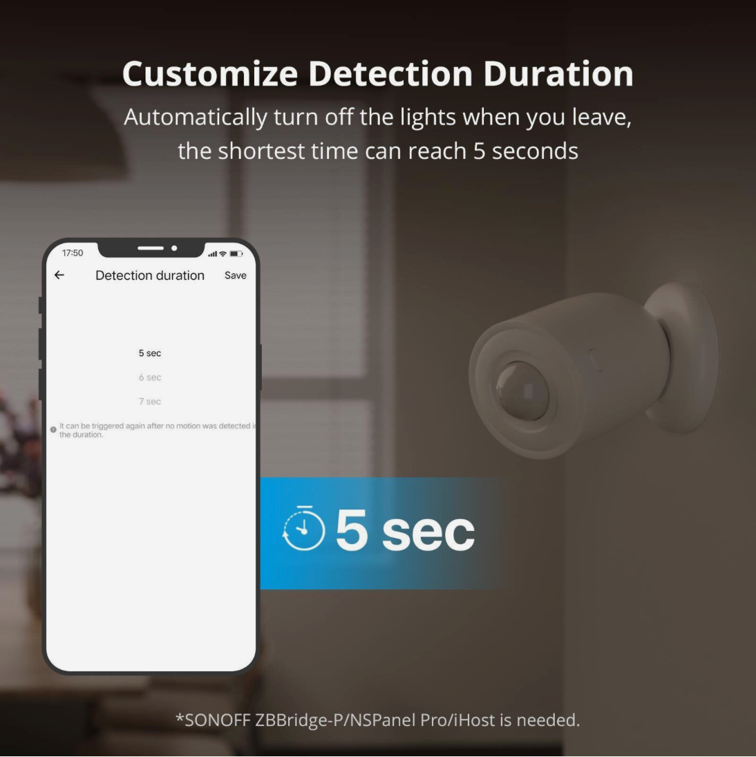 Sonoff SNZB-03P - ZigBee Motion Sensor