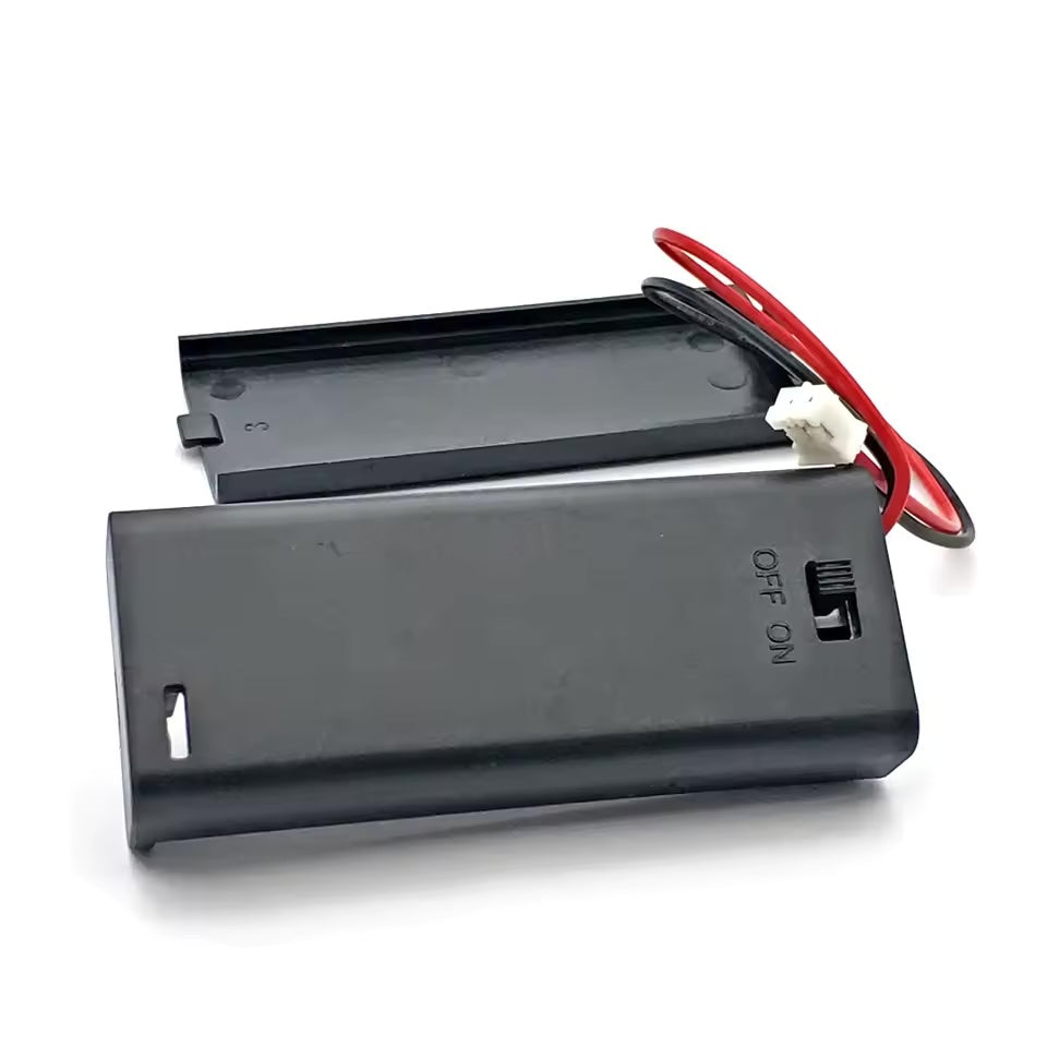 2x AAA battery holder with switch