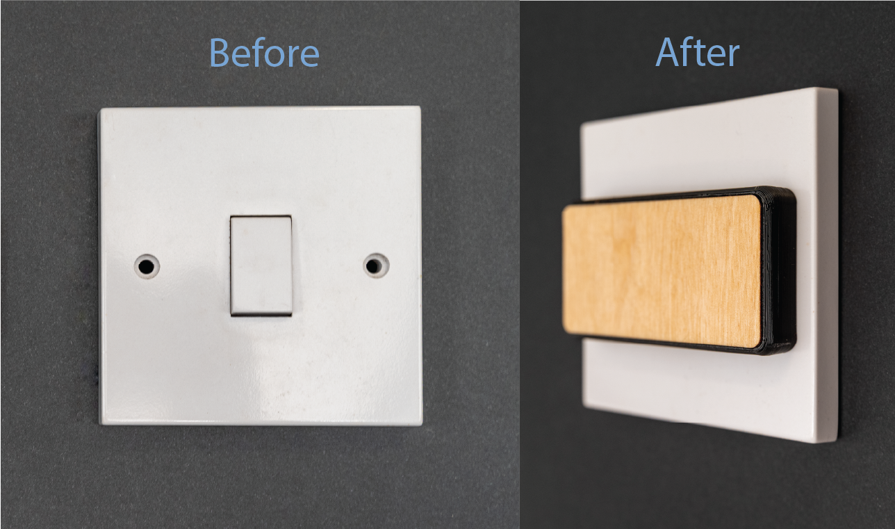 Magnetic UK Light Switch Cover for Smart Bulbs