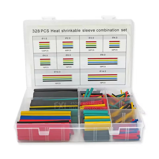 Heat-Shrinkable Tube Kit - Multicolour 328pcs