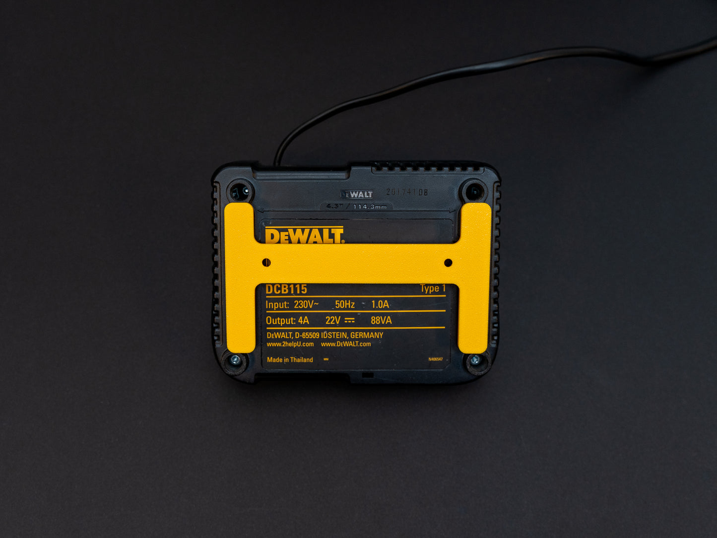 DeWalt DCB115 XR Battery Charger Wall Mount