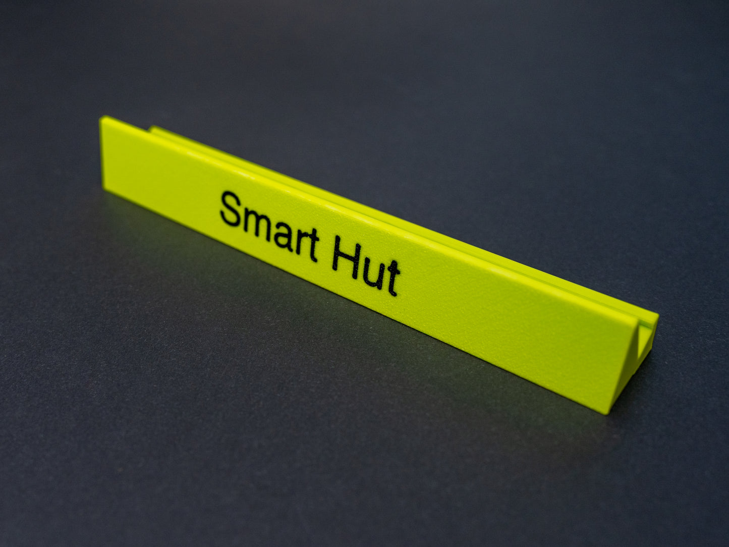 Personalised apple green scrabble and bananagrams tile holder. Shown with the personalisation in black text at the front 