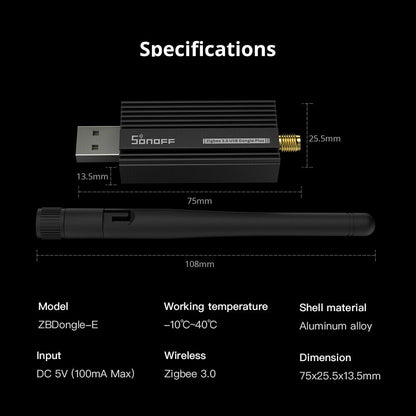 SONOFF Zigbee 3.0 USB Dongle (E) + Mount/Bracket