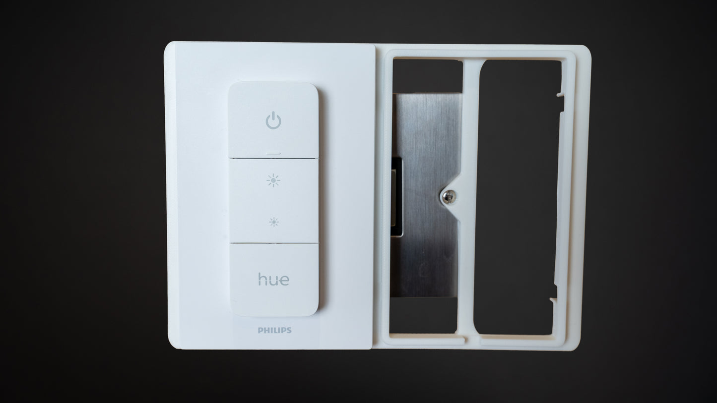 Philips Hue Double Dimmer V2 Mount for UK Light Switch