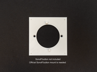 UK Light Switch adapter for SONOFF Orb 4-in-1 Zigbee Smart Scene Button in white. Screw on with existing switch screws